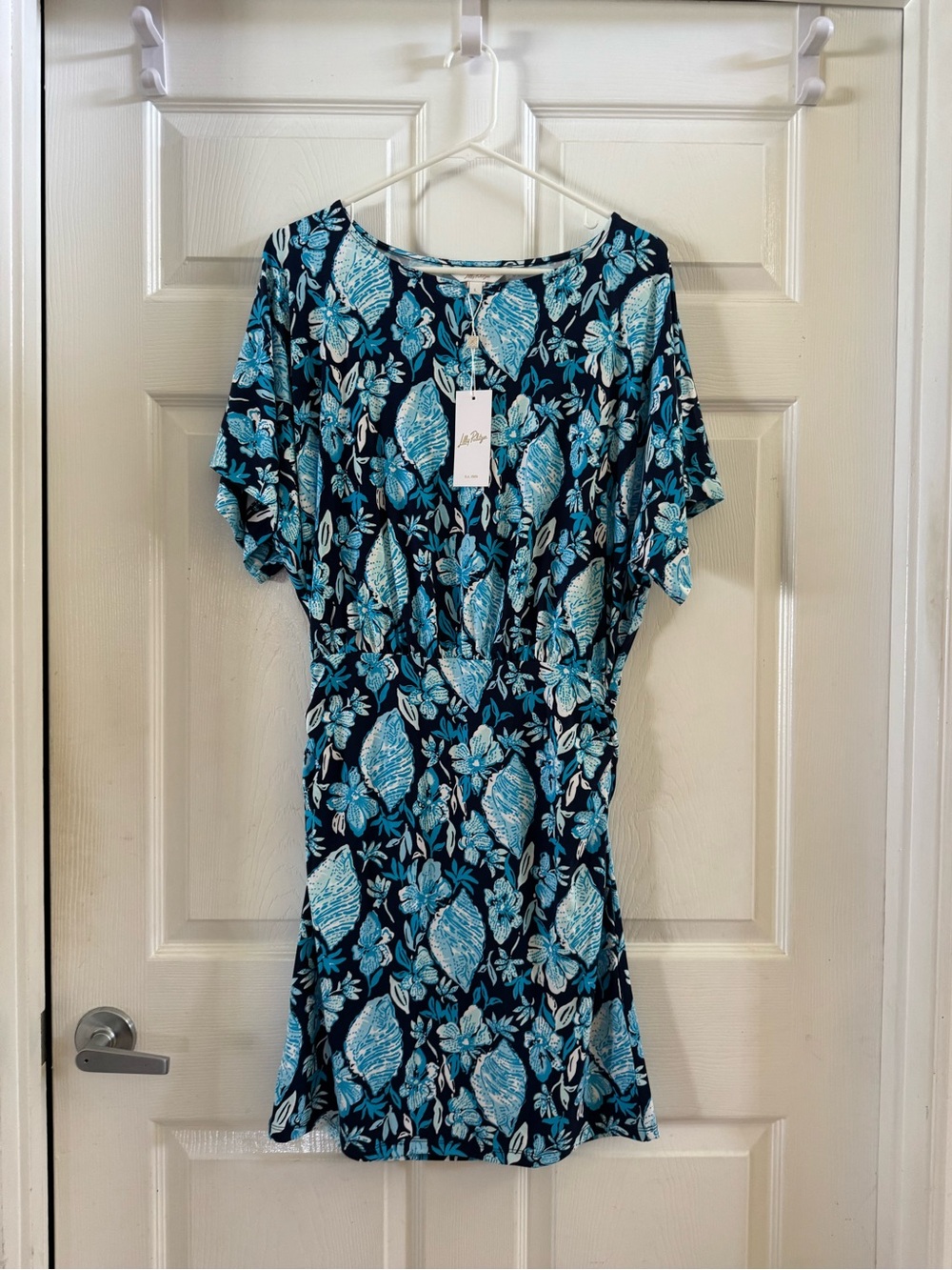 Lilly Pulitzer zahra dress in seashell splendor; size L NWT